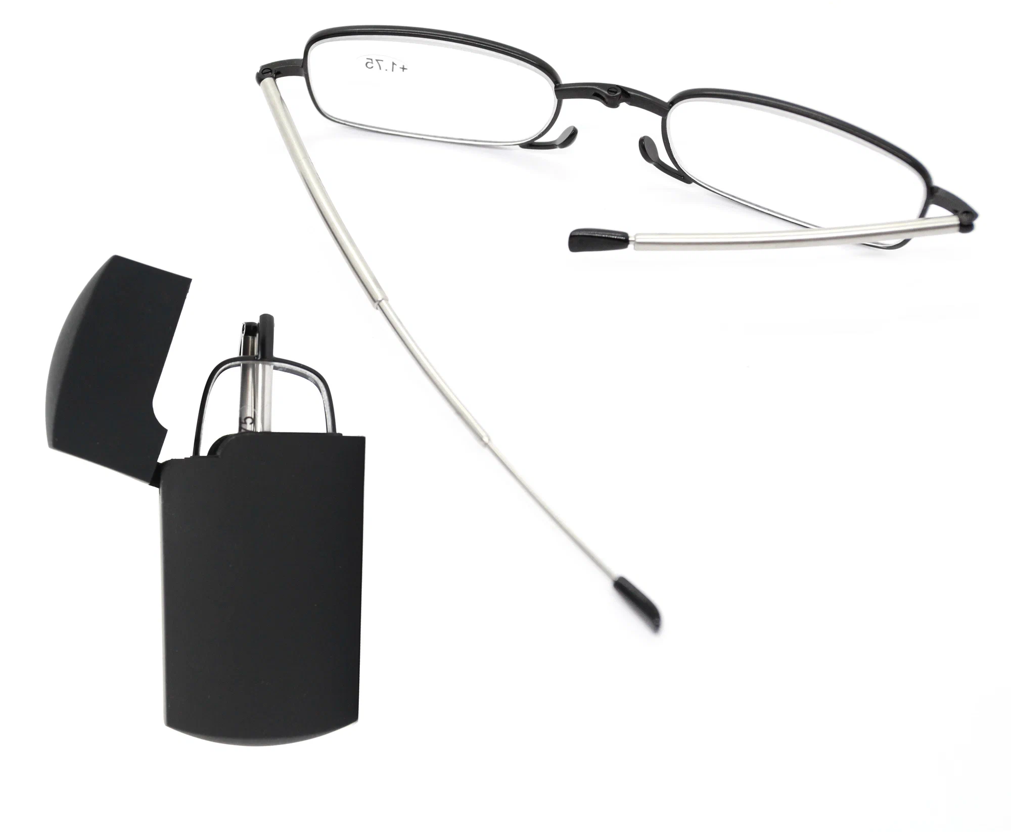 Складные готовые Готовые очки для зрения-чтения (+3.00) GLODIATR G108, цвет черный, РЦ 62-64