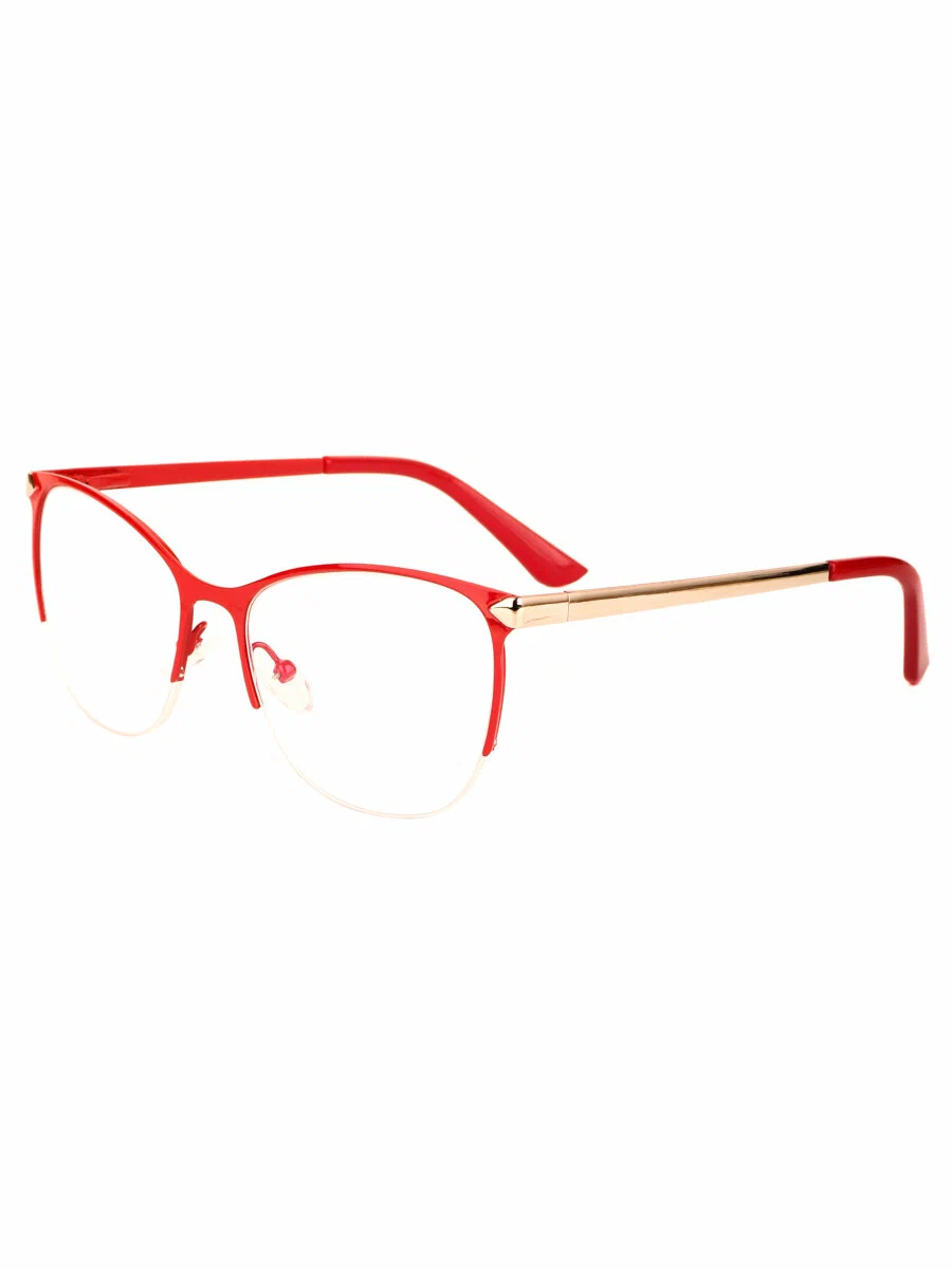 Готовые очки для чтения красные с диоптриями +1.00 футляр