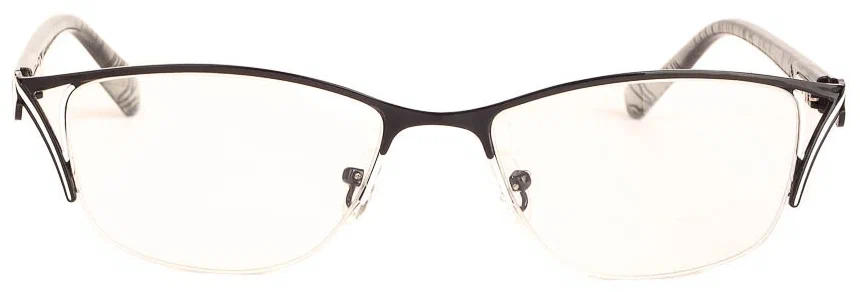 Готовые очки для чтения черные с диоптриями +6.00 футляр