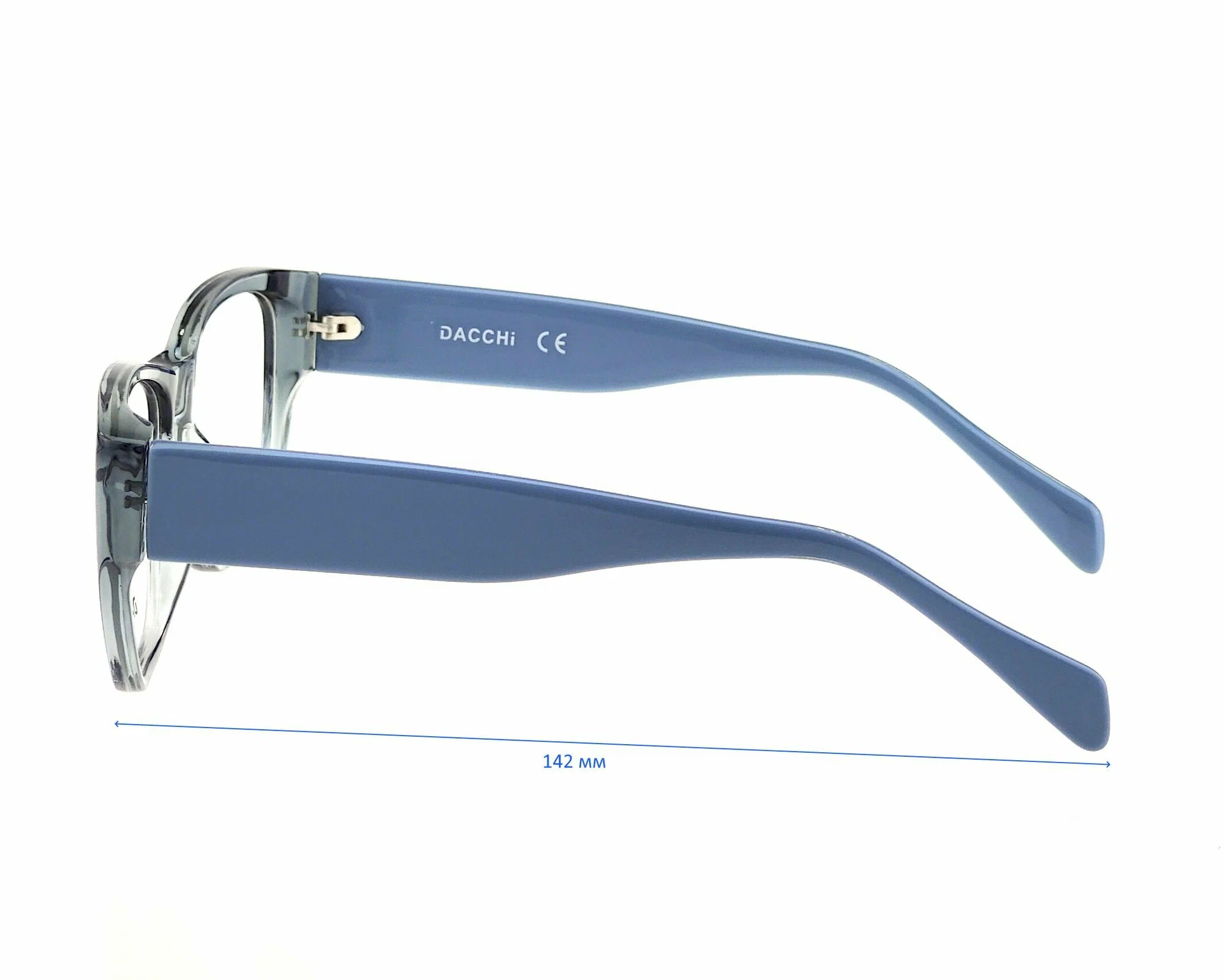 Очки с футляром-змейка DACCHI мод. 37875 Цвет 12 с линзами ECOPLUS 1.56 HMC -2.50 РЦ 66-68