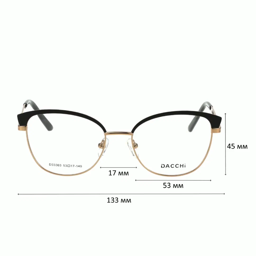 Очки для чтения с футляром-змейка DACCHI мод. 33303 Цвет 4 с линзами ECOPLUS 1.56 HMC 0.00 РЦ 62-64