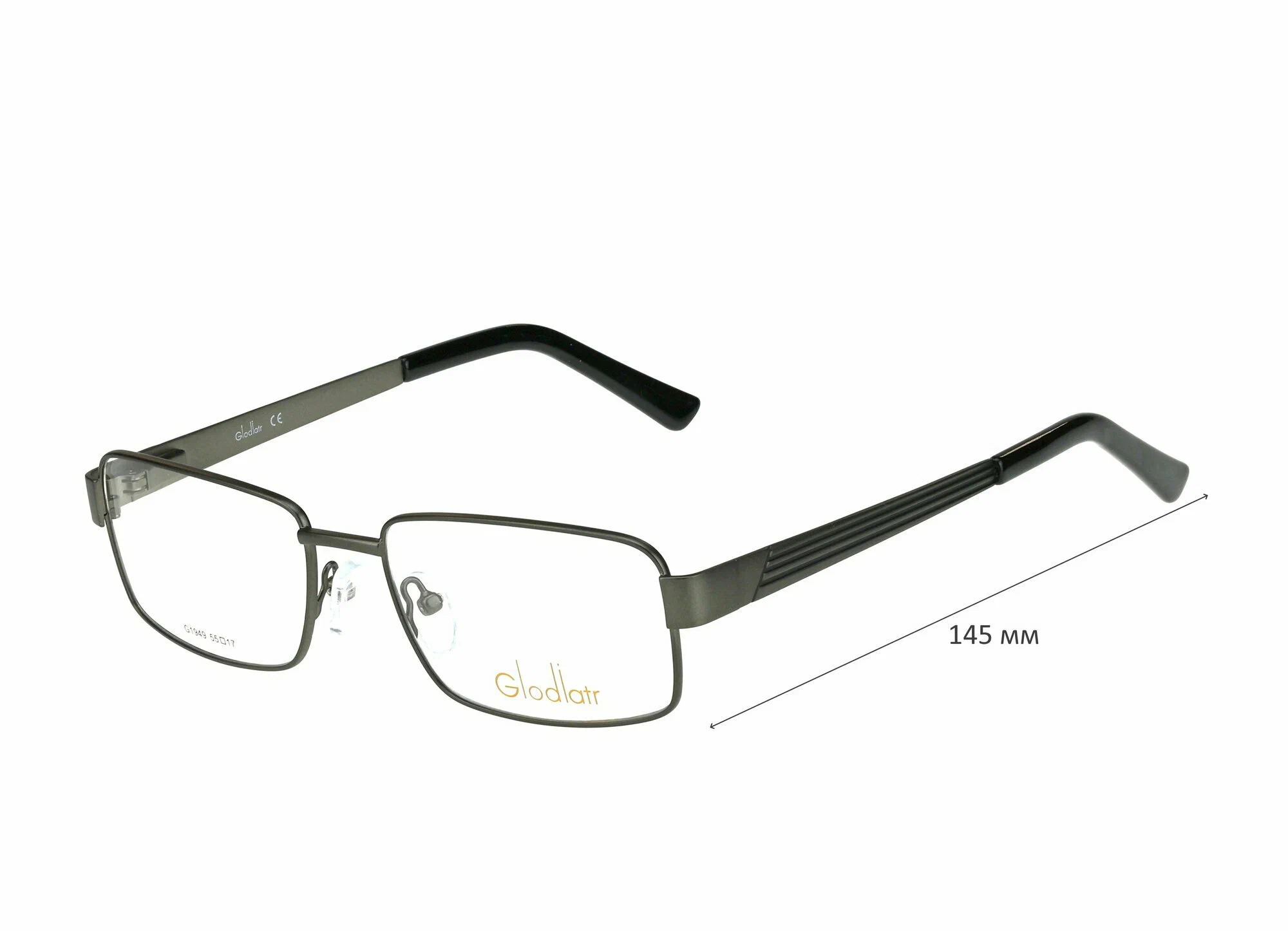 Готовые очки для зрения с футляром на магните GLODIATR мод. 1949 Цвет 3 с линзами ECOPLUS 1.56 HMC -3.75 РЦ 60-62