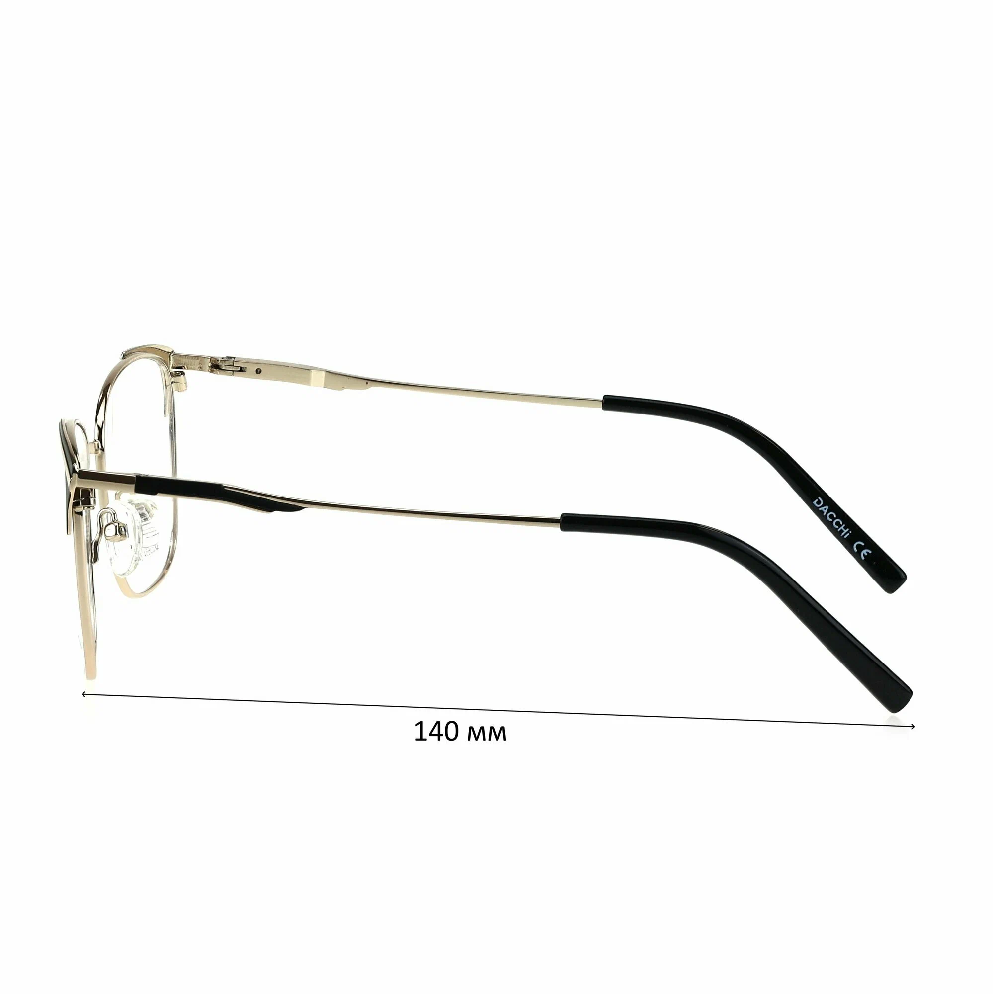 Готовые очки для зрения с футляром-змейка DACCHI мод. 33654 Цвет 1 с линзами ECOPLUS 1.50 UC -2.50 РЦ 60-62