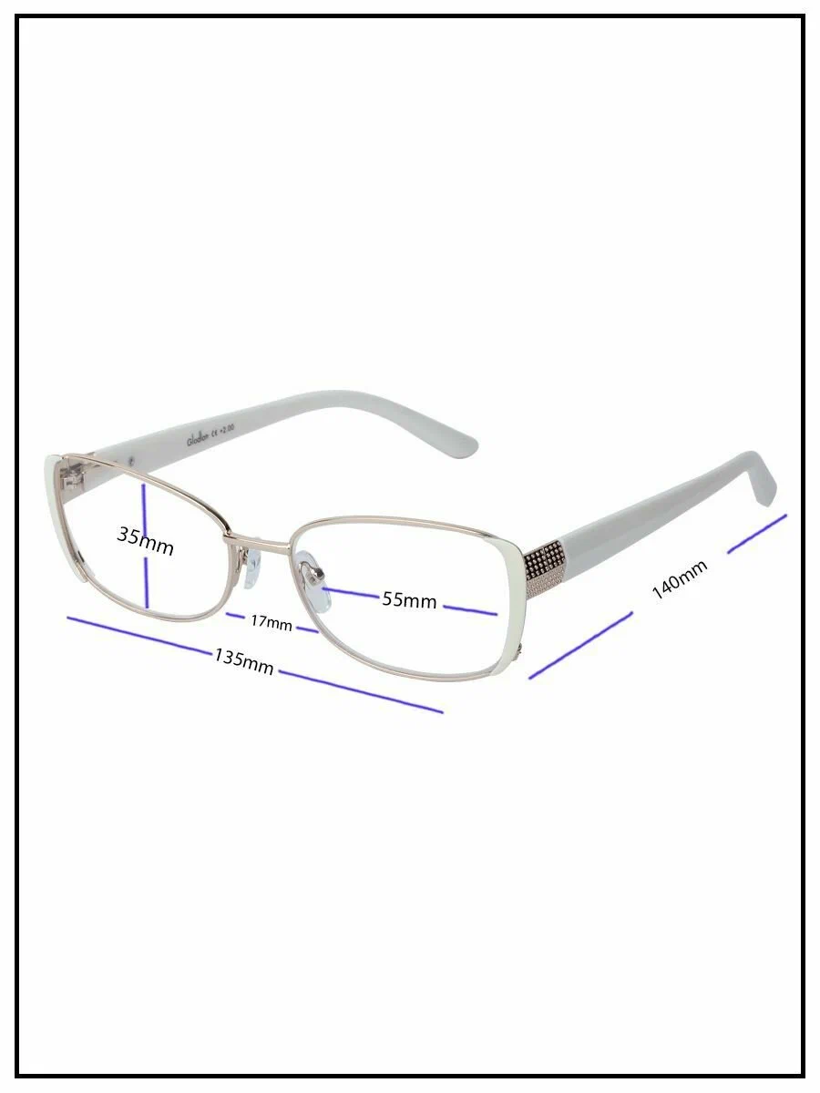 Готовые очки для зрения женские с диоптриями +4.0
