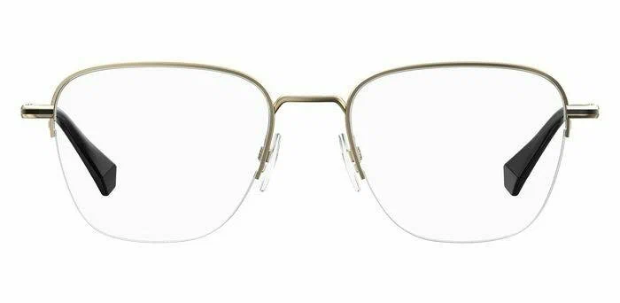 Мужская оправа для очков Polaroid PLD D386/G J5G, цвет: золотой, прямоугольные, металл