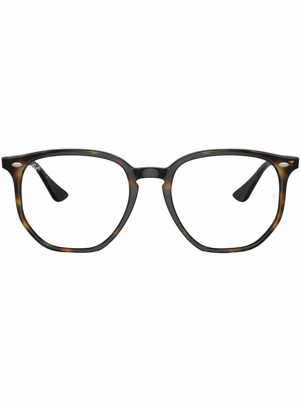 Ray-Ban - Круглые очки с черепаховым эффектом - Унисекс - 54 - Зелёный