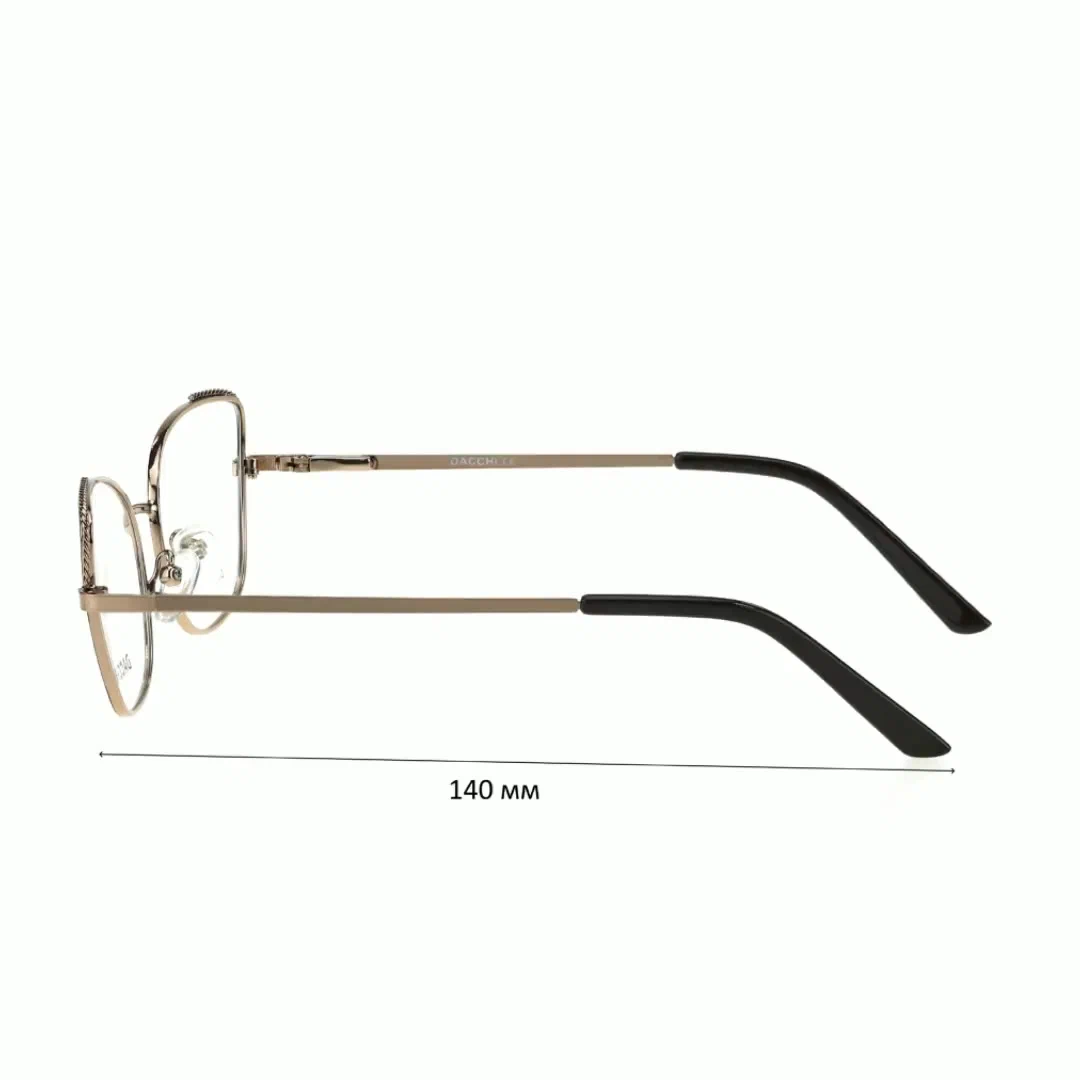 Готовые очки для зрения с футляром-змейка DACCHI мод. 33020 Цвет 4 с линзами ECOPLUS 1.50 UC -0.75 РЦ 60-62