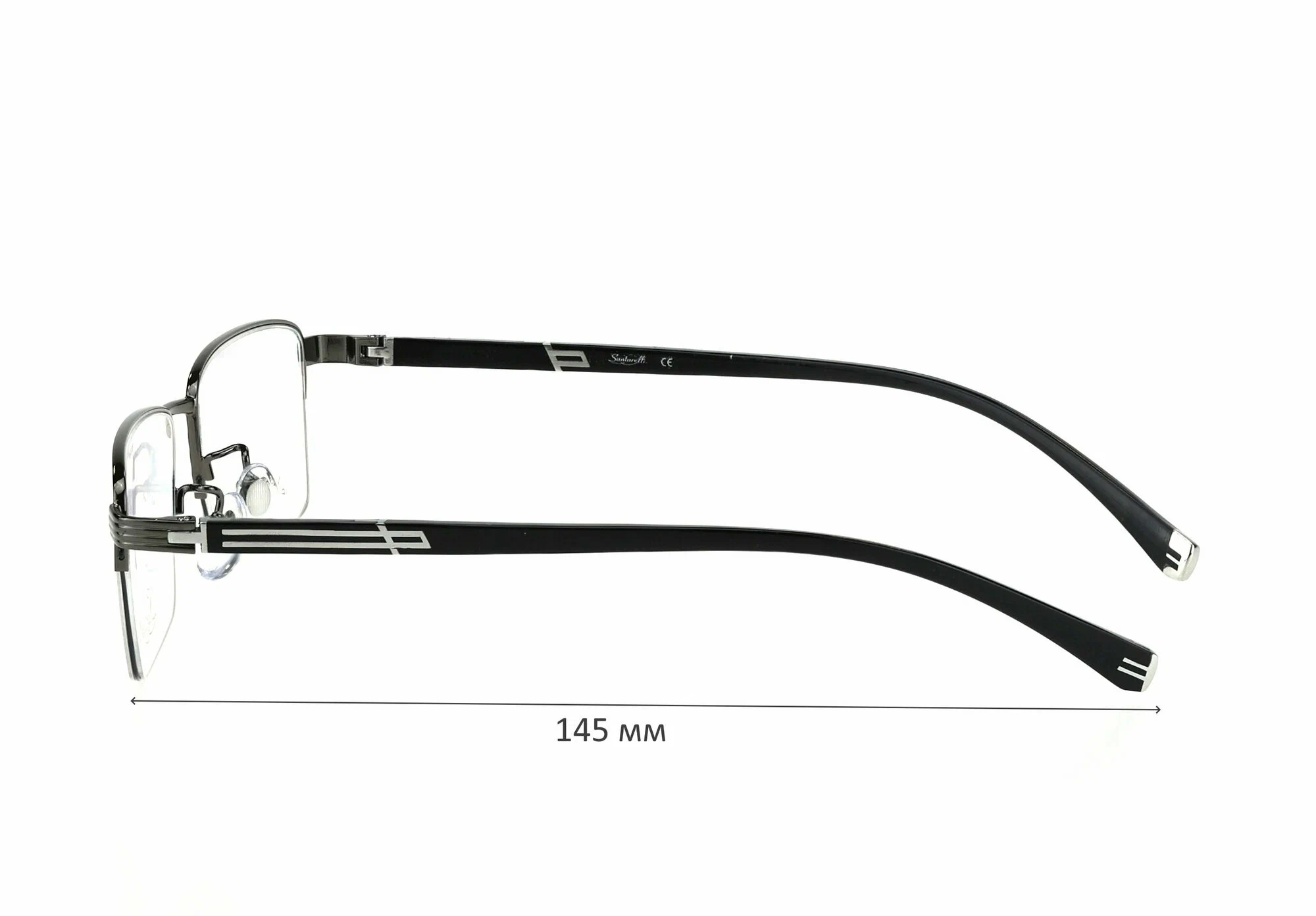 Готовые очки для зрения с футляром на магните SANTARELLI мод. 98132 Цвет 2 с линзами ECOPLUS 1.56 HMC -0.50 РЦ 64-66
