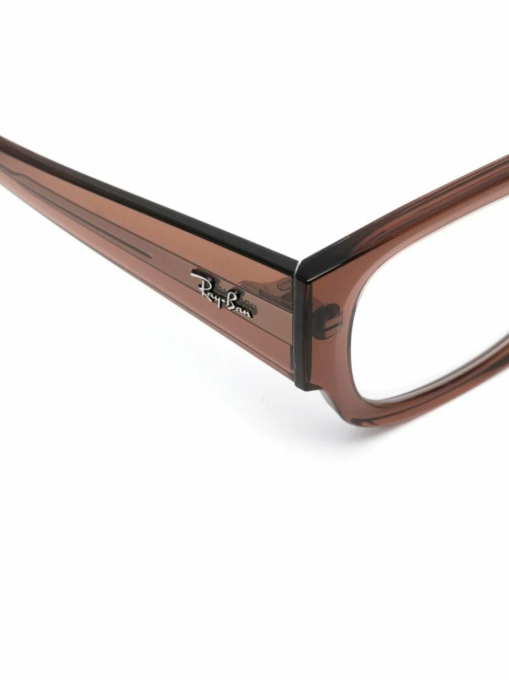 Ray-Ban - Прямоугольные очки - Унисекс - 54 - Коричневый