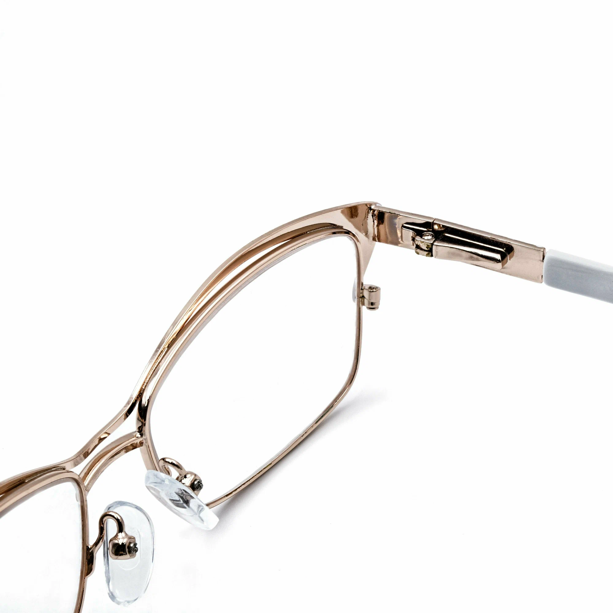 Готовые Готовые очки для зрения с диоптриями корригирующие женские G1179 белый, металл/очки для чтения для дали, РЦ62-64,-3.00