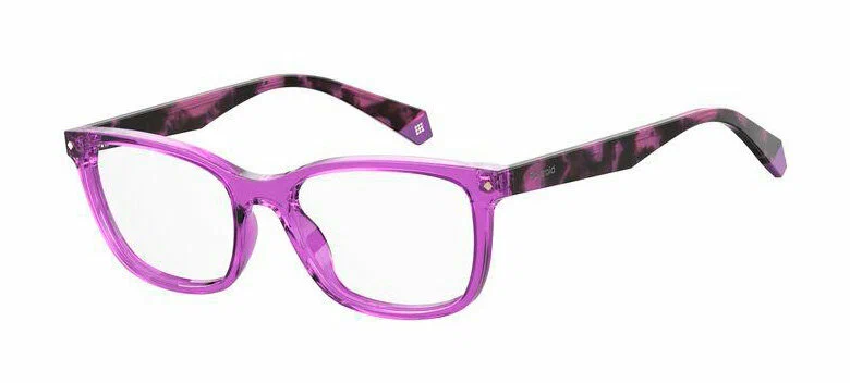 Женская оправа для очков Polaroid PLD D338 B3V, цвет: фиолетовый, прямоугольные, пластик