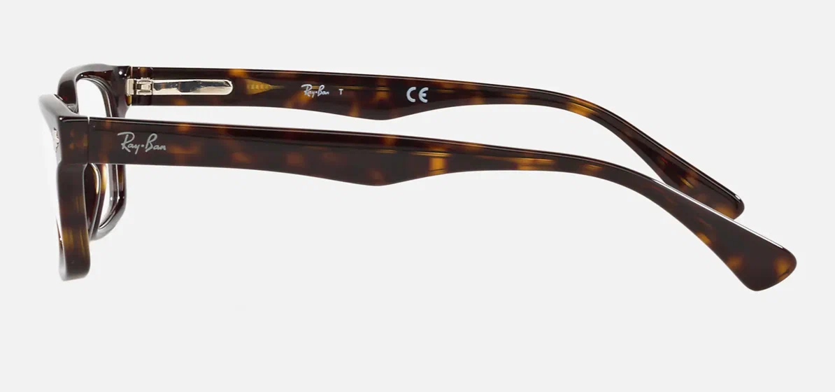 Мужская, женская оправа для очков Ray-Ban RX 5017A 2012, цвет: коричневый, прямоугольные, пластик