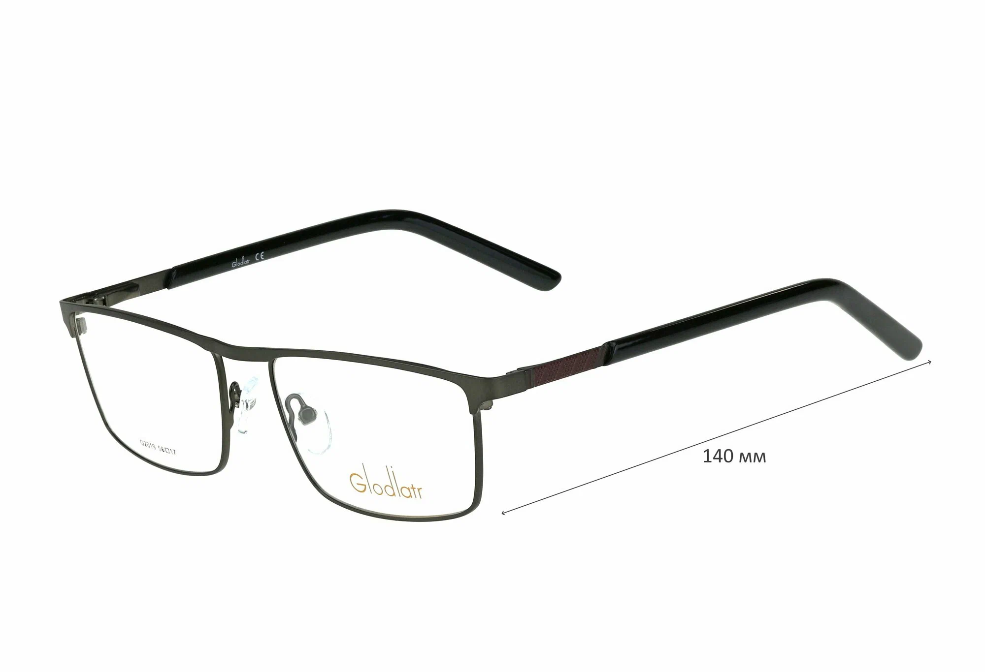 Готовые очки для зрения с футляром на магните GLODIATR мод. 2019 Цвет 3 с линзами ECOPLUS 1.56 HMC -8.00 РЦ 64-66