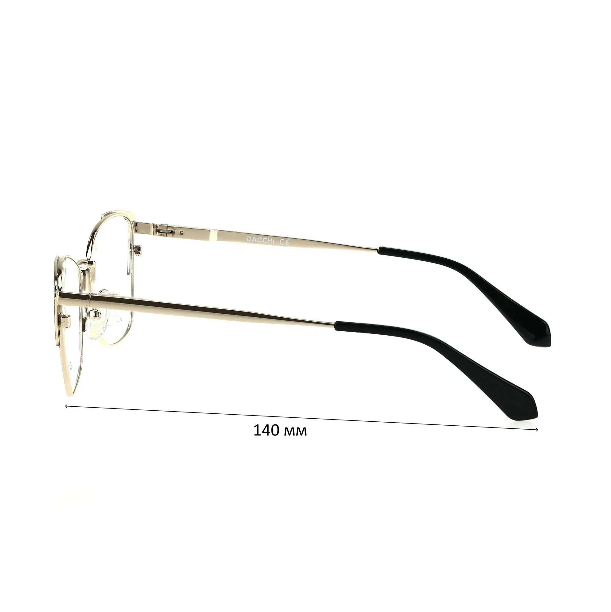 Готовые очки для зрения с футляром-змейка DACCHI мод. 33649 Цвет 1 с линзами ECOPLUS 1.50 UC -3.50 РЦ 62-64