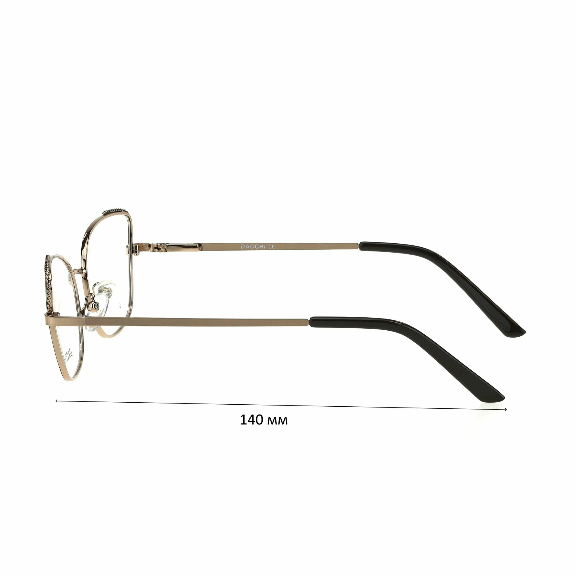 Очки для чтения с футляром-змейка DACCHI мод. 33020 Цвет 4 с линзами ECOPLUS 1.56 HMC +0.75 РЦ 60-62