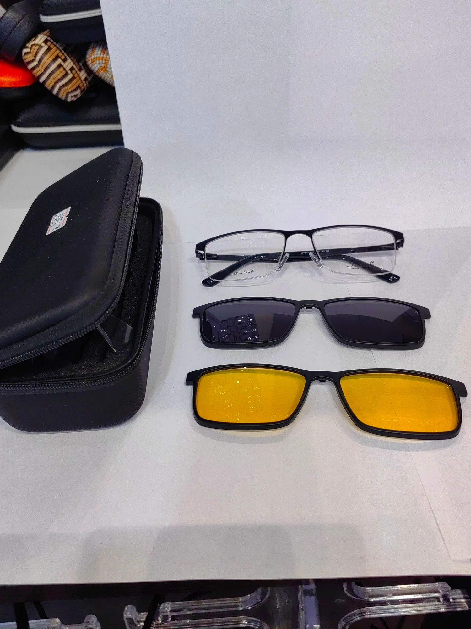 Оправа мужская с магнитными насадками для очков santarelli