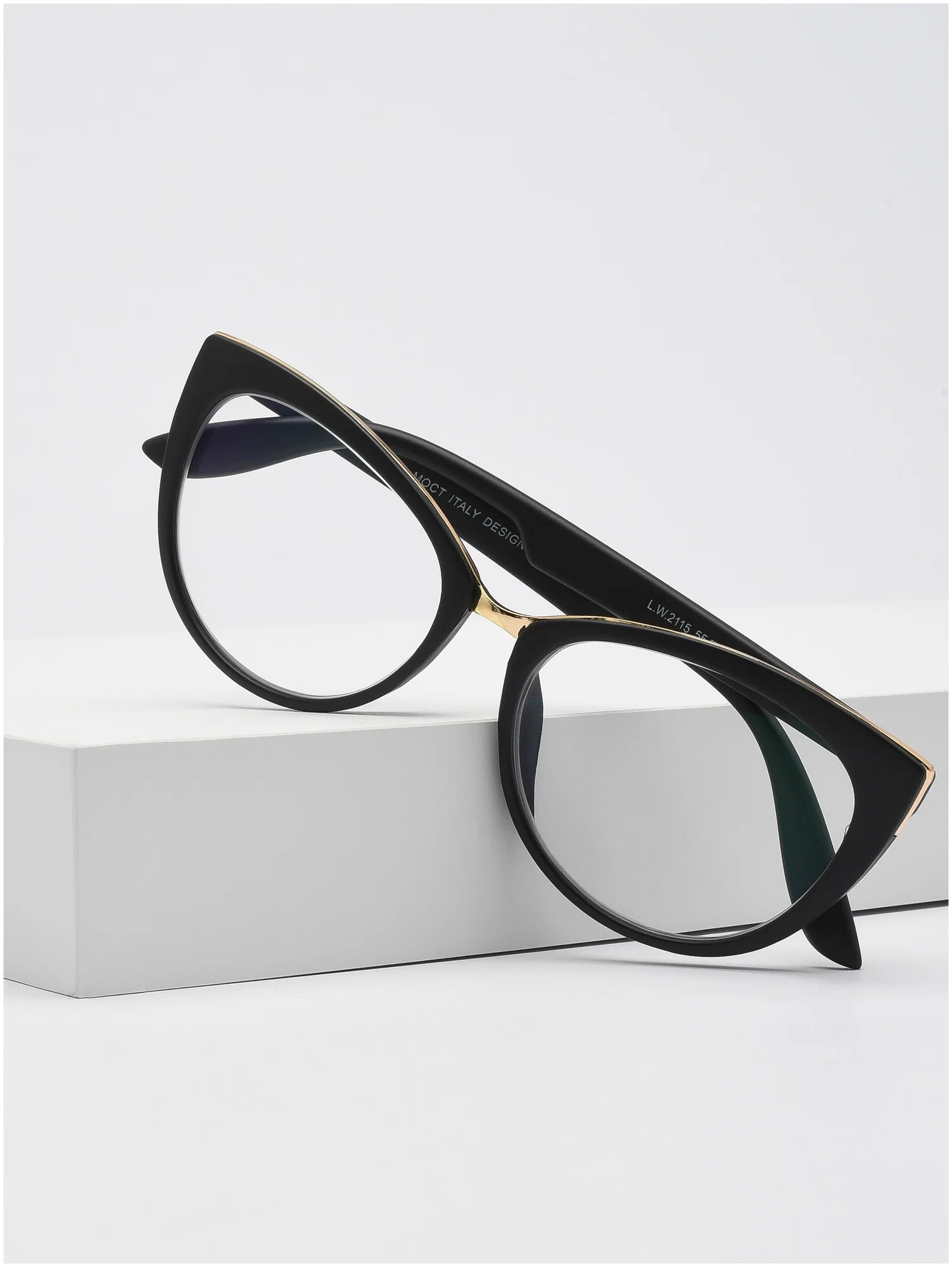 Готовые очки для зрения -2.25 с диоптриями РЦ 62-64 / Очки корригирующие женские черные