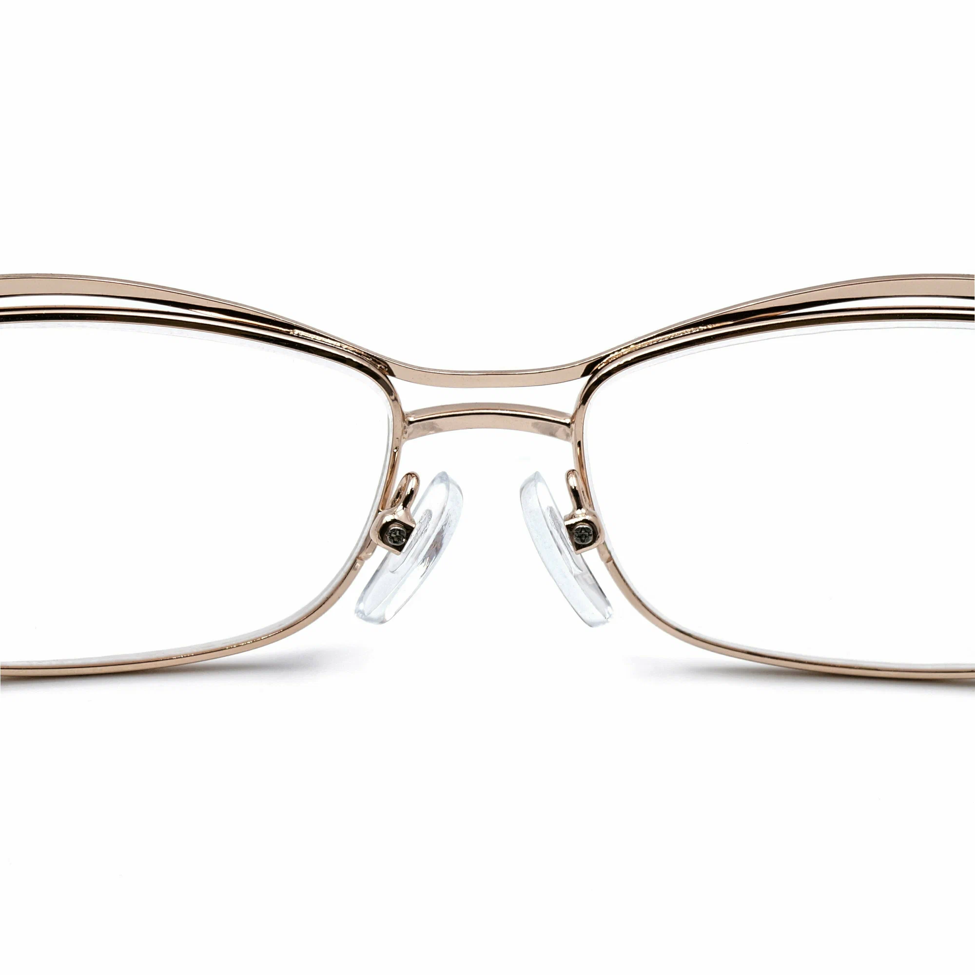 Готовые Готовые очки для зрения с диоптриями корригирующие женские G1179 белый, металл/очки для чтения для дали, РЦ62-64,-3.00