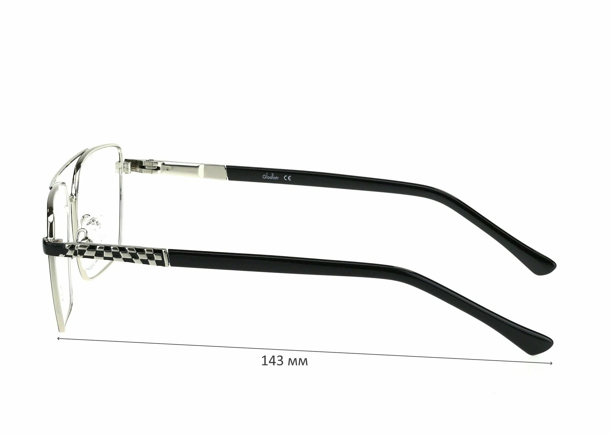 Готовые очки для зрения с футляром на магните GLODIATR мод. 1917 Цвет 6 с линзами ECOPLUS 1.56 HMC -3.25 РЦ 64-66