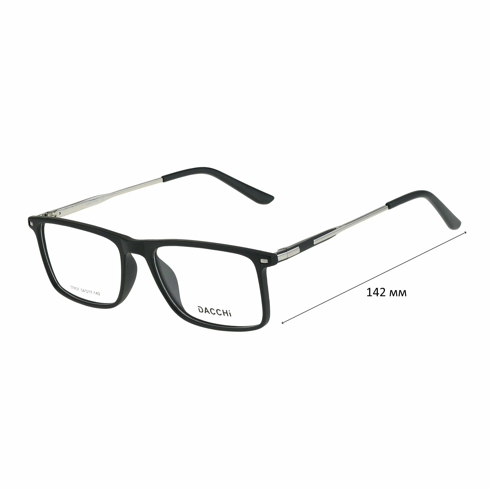 Готовые очки для зрения с футляром-змейка DACCHI мод. 37407 Цвет 1 с линзами ECOPLUS 1.56 HMC -2.25 РЦ 60-62