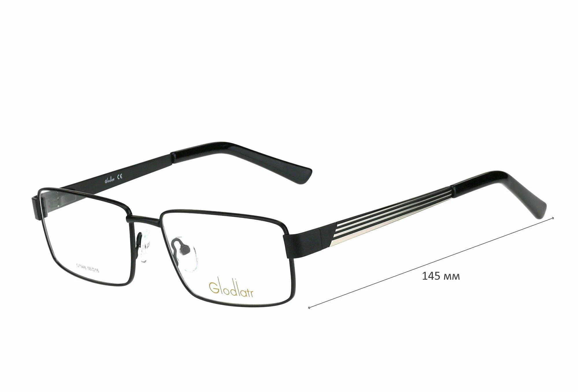 Готовые очки для зрения с футляром на магните GLODIATR мод. 1948 Цвет 6 с линзами ECOPLUS 1.56 HMC -2.00 РЦ 66-68