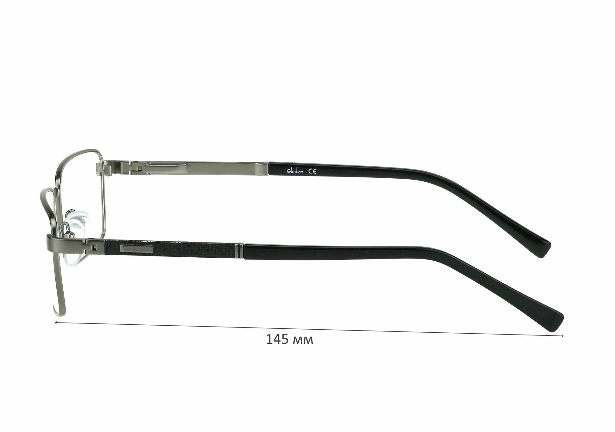 Готовые очки для зрения с футляром на магните GLODIATR мод. 1961 Цвет 3 с линзами ECOPLUS 1.56 HMC -1.00 РЦ 64-66