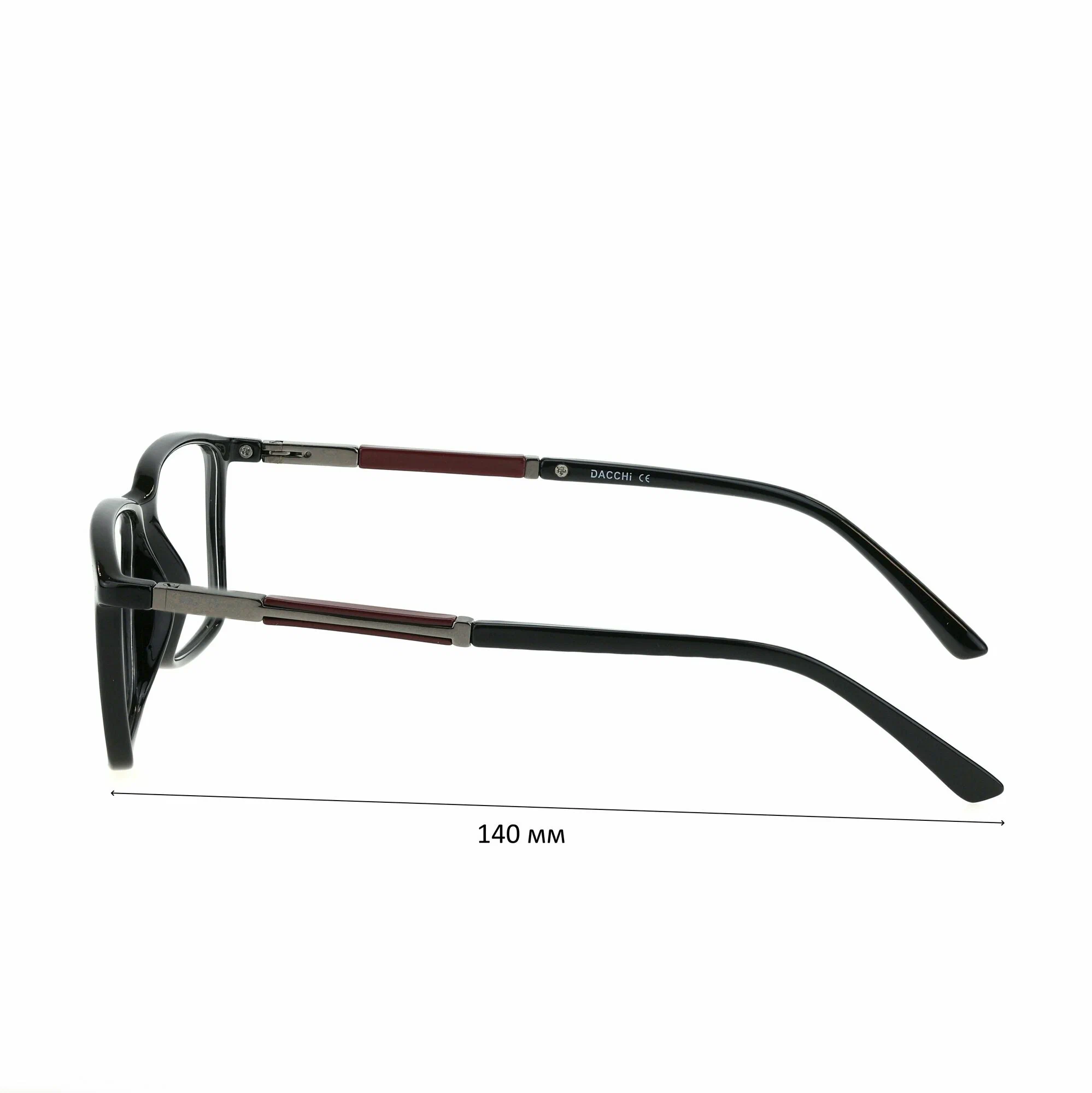 Очки для чтения с футляром-змейка DACCHI мод. 37364 Цвет 1 с линзами ECOPLUS 1.50 UC +1.00 РЦ 62-64