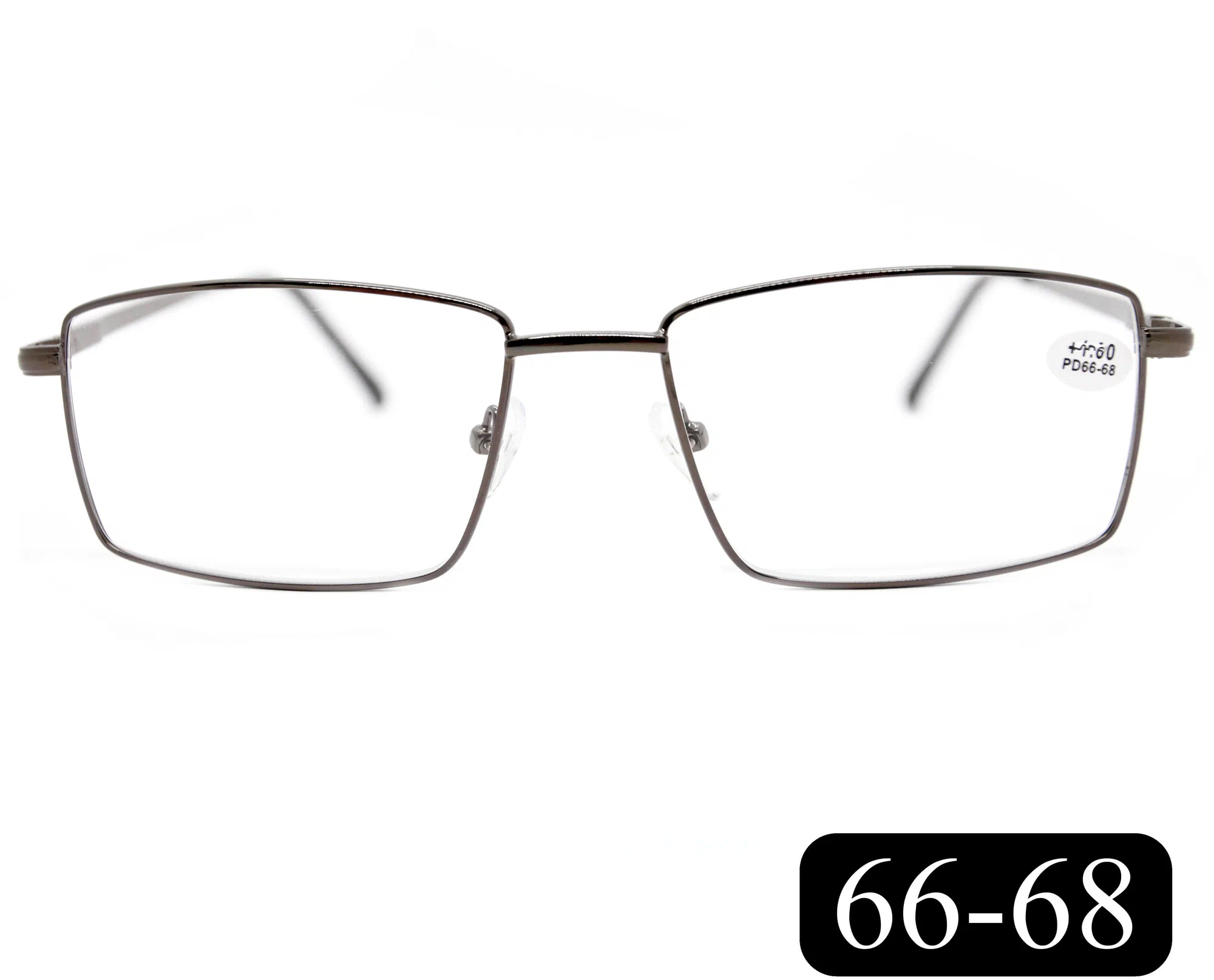 Очки корригирующие мужские-женские 66-68 (+1.25) MOCT 182 M2, без футляра, цвет серый, линзы пластик, РЦ 66-68